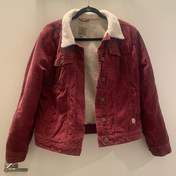 Carhartt Corduroy Fleece Lined Jacket Size M - Picture 3 of 7